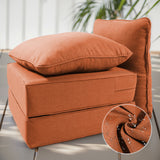 2 Set Outdoor Cushion, High Back and Deep Seating, 6" H x 24" W x 24" D - Belord