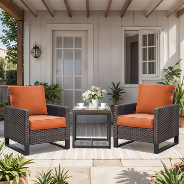 1 Set Outdoor Cushion, High Back and Deep Seating, 6" H x 24" W x 24" D - Belord