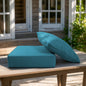 High Back Deep Seat Cushion, 2-Piece Set for Patio Sofas and Chairs, 6"H x 22"W x 24"D