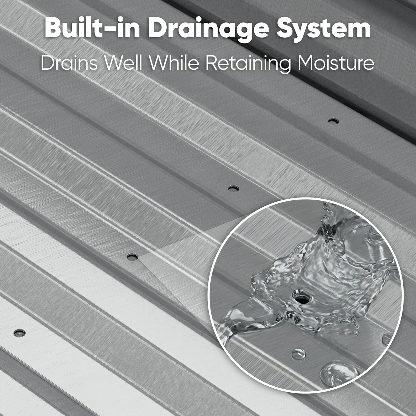 48x30x24in Elevated Raised Garden Bed with Legs, Galvanized Metal Planter for Vegetables, Herbs & Flowers