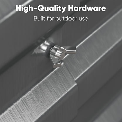 6x3x2ft Galvanized Raised Garden Bed, Outdoor Metal Planter Box with 269 Gallon Capacity for Vegetables, Herbs & Flowers