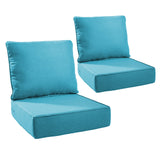 2 Set Outdoor Cushion, High Back and Deep Seating, 6" H x 24" W x 24" D - Belord