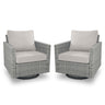 Premium High-Back Swivel Rocker Chairs (Set of 2) - PAD Series - Belord