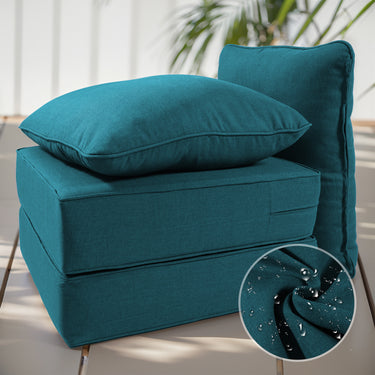 2 Set Outdoor Cushion, High Back and Deep Seating, 6" H x 24" W x 24" D - Belord