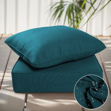 1 Set Outdoor Cushion, High Back and Deep Seating, 6" H x 24" W x 24" D - Belord