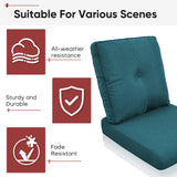 2 Set High Back and Deep Seating Outdoor Cushion with Button, 22'' x 24'' - Belord