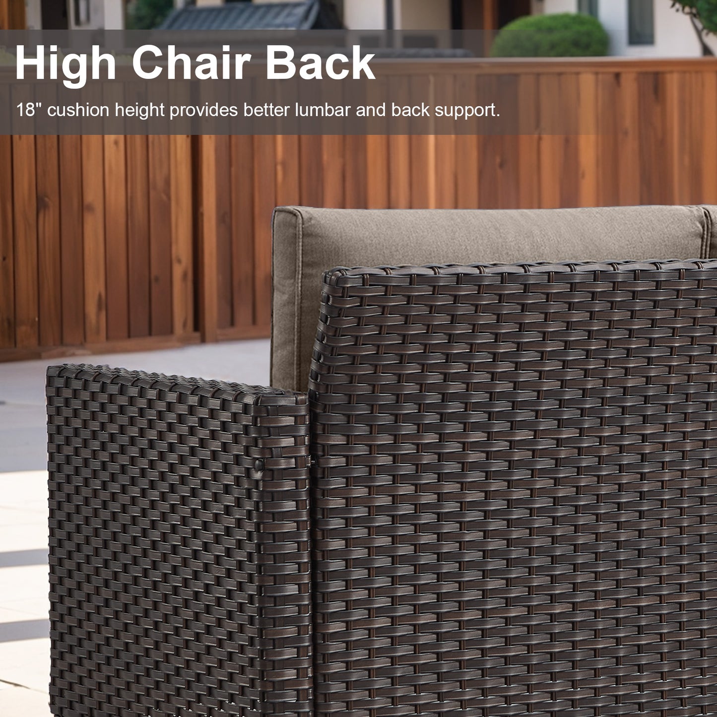 11-Piece Outdoor Wicker Conversation Set with Corner Sofa, Swivel Chairs, Ottomans & 41" Fire Pit Table (55,000 BTU), GRS Series