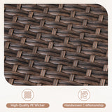 Luxury Wicker 3-Seat Sofa– High Back Design with 6" Premium Thick Cushions, Ovolo Series - Belord