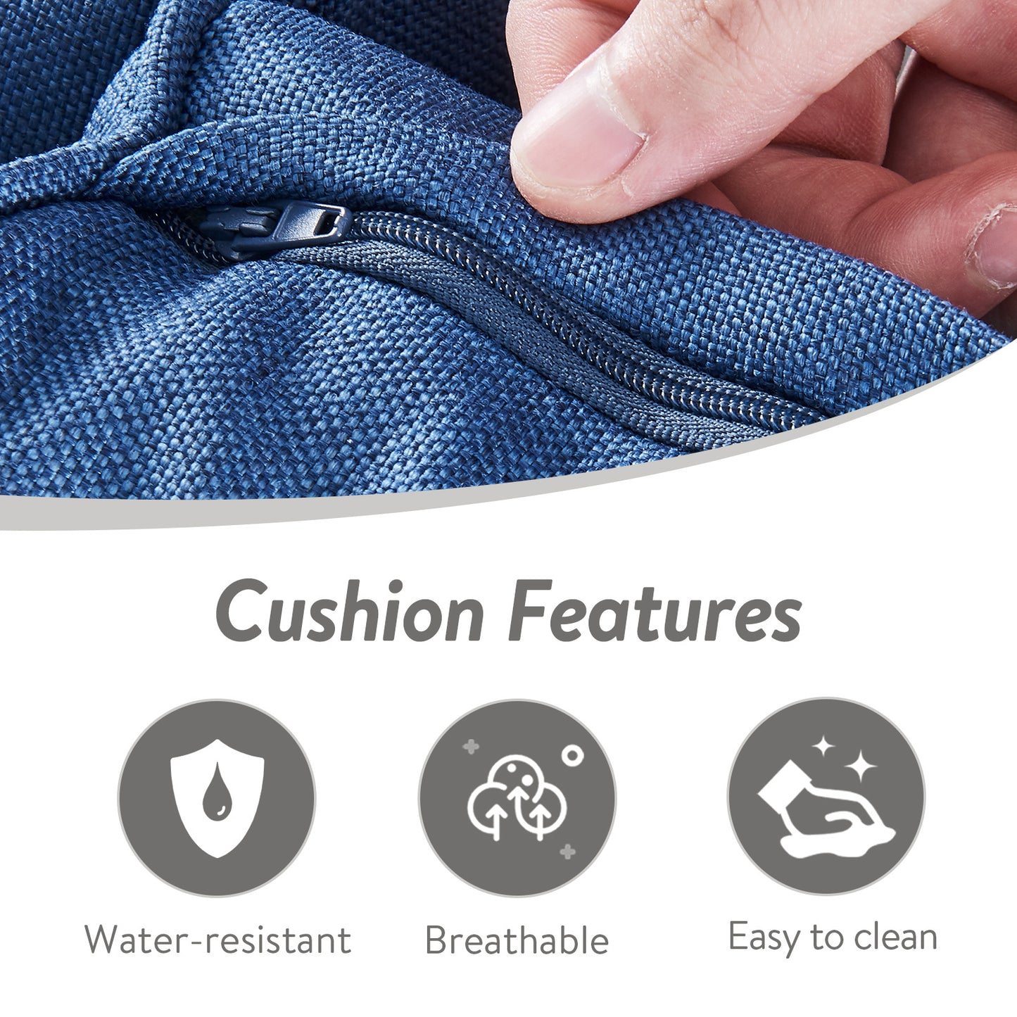 4PC Patio Swivel Rocker Chair Set – Outdoor Conversation Seating, DAR Series