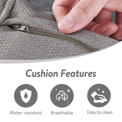 4PC Patio Swivel Rocker Chair Set – Outdoor Conversation Seating, DAR Series