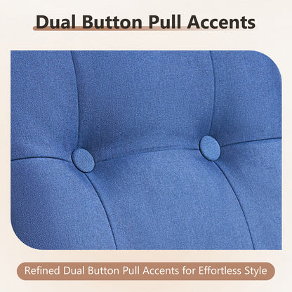 T Series 3-Piece Patio Set: 1 T-Back Sofa + 2 Ottomans – All-Weather PE Wicker with 5" Thick Cushions
