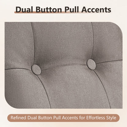 Swivel Patio Chairs (Set of 2) – Wide T-Back Design & 5" Thick Cushions, T Series