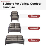 2 Set High Back and Deep Seating Outdoor Cushion - Belord