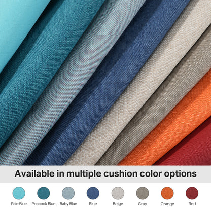 Belord 4-Piece Replacement Seat Back Cushions Set with Olefin Fabric and Zipper, 6"H x 22"W x 24"D