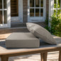 High Back Deep Seat Cushion, 2-Piece Set for Patio Sofas and Chairs, 6"H x 22"W x 24"D