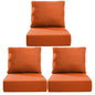High Back Deep Seat Cushion, 6-Piece Set for Patio Sofas and Chairs, 6"H x 22"W x 24"D