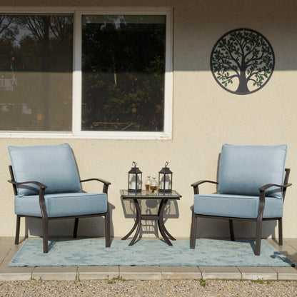 Luxury 12-Pc Patio Cushion - 6 Seat + 6 Back Cushions with Olefin Fabric and Zipper, 6"H x 22"W x 24"D