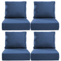 6" Thick Outdoor Cushions 22x24x6, 4-Set Deep Seat Patio Cushions with Removable Cover, Waterproof & Fade Resistant Replacement for Wicker Chair, Loveseat, Sofa