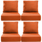 6" Thick Outdoor Cushions 22x24x6, 4-Set Deep Seat Patio Cushions with Removable Cover, Waterproof & Fade Resistant Replacement for Wicker Chair, Loveseat, Sofa