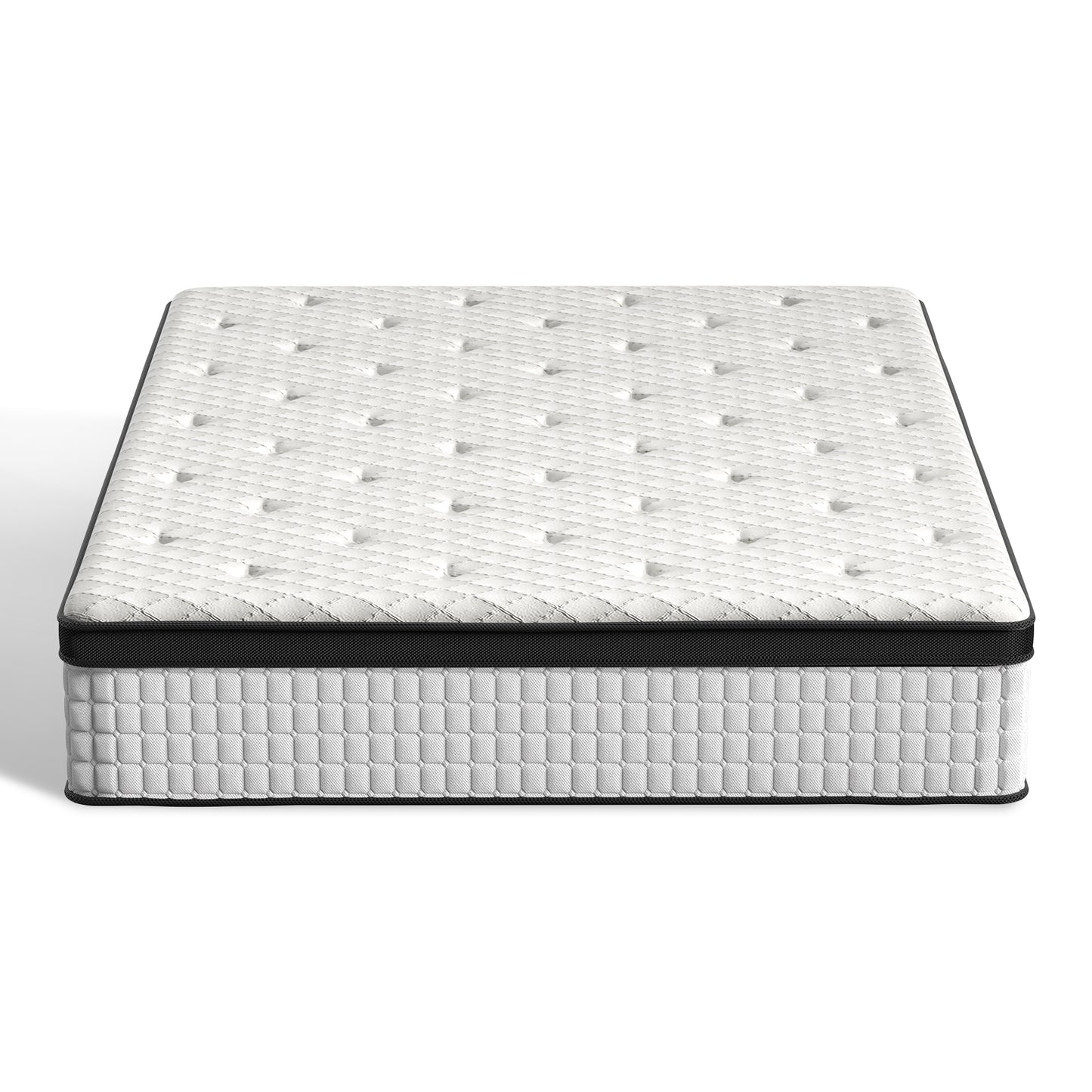 12 Inch Hybrid Mattress - Medium Firm Support with Memory Foam & Pocket Springs for Pressure Relief & Motion Isolation, CertiPUR-US Certified, Available in Twin, Full, Queen, King