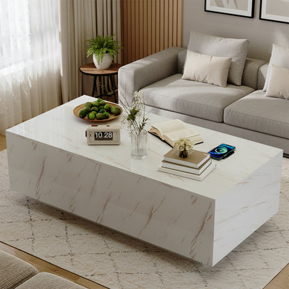 Save 50% - 47.2" LED Lift Top Coffee Table with Wireless Charging & Bluetooth Speaker – Smart Living Room Table with Drawers and Large Storage