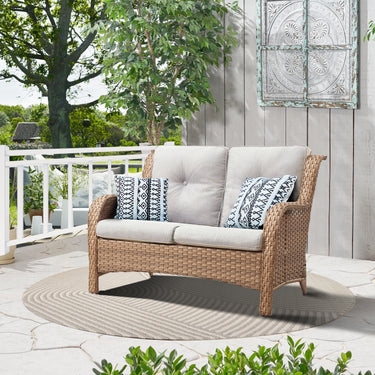 Outdoor PE Rattan Loveseat, NTC Series - Belord