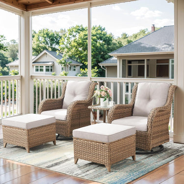 Save 50% - Outdoor PE Rattan Storage Side Table with Tempered Glass, NTC Series - Belord