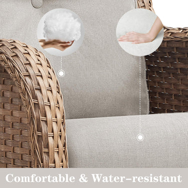 Save 60% - Swivel Glider Chairs Set with Side Table, NTC Series - Belord