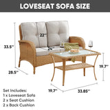 Loveseat Set with Coffee Table, NDS Series - Belord