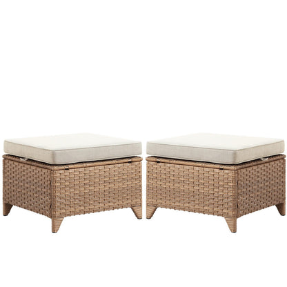 Outdoor PE Rattan Ottoman, NTC Series