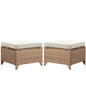 Outdoor PE Rattan Ottoman, NTC Series