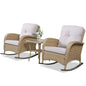 Wicker Rocking Chairs Set with Side Table, NDS Series