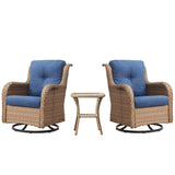 Save 60% - Swivel Glider Chairs Set with Side Table, NTC Series - Belord