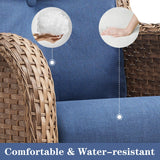 Save 60% - Swivel Glider Chairs Set with Side Table, NTC Series - Belord