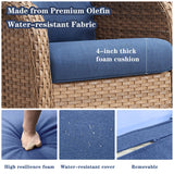 Save 60% - Swivel Glider Chairs Set with Side Table, NTC Series - Belord