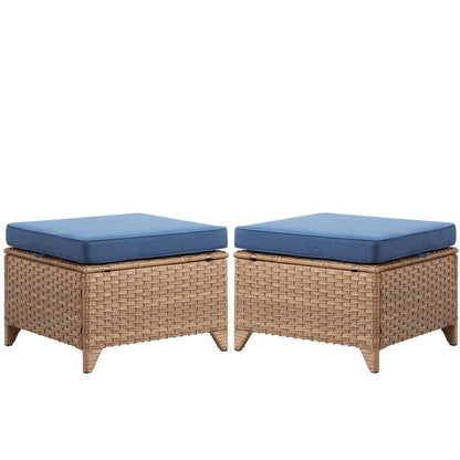 Outdoor PE Rattan Ottoman, NTC Series