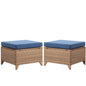Outdoor PE Rattan Ottoman, NTC Series