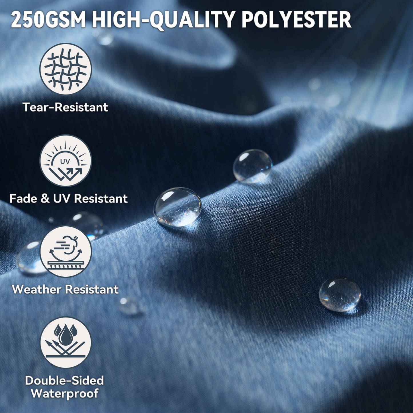 Belord Outdoor Chaise Lounge Cushions, Set of 4 – 72"x22"x3.5" Patio Lounger Pads, 28D High-Density Sponge, Waterproof, Removable Covers for Outdoor Relaxation