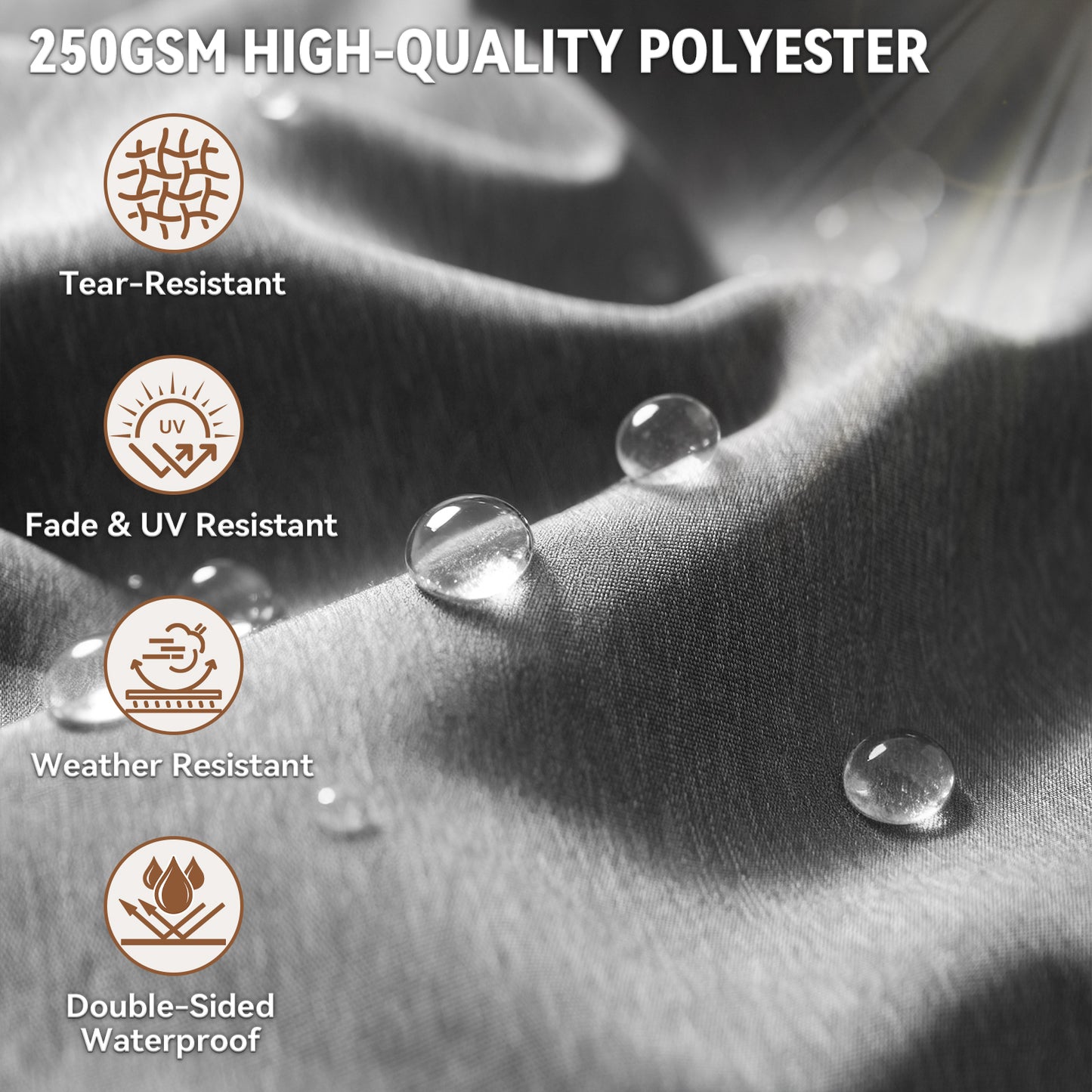 Belord Patio Chaise Lounge Cushion, 72x22x3.5 Inch Outdoor Lounge Chair Pad with Removable Cover, Waterproof, 28D Foam