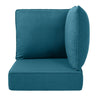 Belord luxury 6-inch thick outdoor patio corner cushion set, 24x24 inches, no buttons, designed for outdoor patio seating.