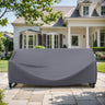 Belord 83-inch waterproof patio sofa cover with 600D fabric, click-close straps, and UV protection for outdoor furniture.