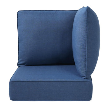 Luxury 6" Thick Outdoor Patio Corner Cushion Set No Button , 24"x24"