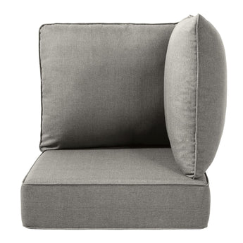 Belord luxury outdoor patio corner cushion set, 24x24 inches, 6-inch thick, no button design, ideal for outdoor seating areas