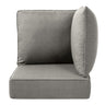 Belord luxury outdoor patio corner cushion set, 24x24 inches, 6-inch thick, no button design, ideal for outdoor seating areas