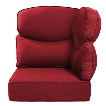 Luxury 24x24x6 Outdoor Patio Corner Cushion Smile Red