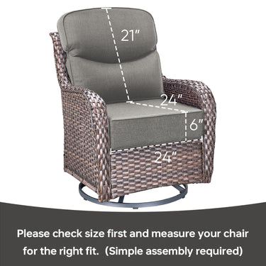 Pop 24*24*6" Outdoor Replacement Cushions Smile Grey