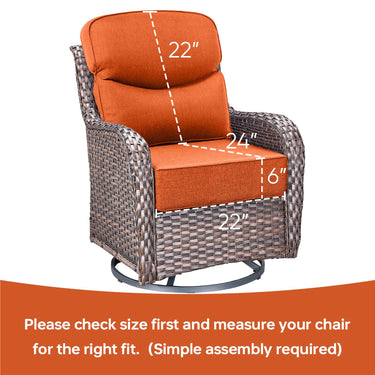 Pop 22*24*6" Outdoor Replacement Cushions Smile Orange