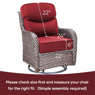Pop 22*24*6" Outdoor Replacement Cushions Smile Red